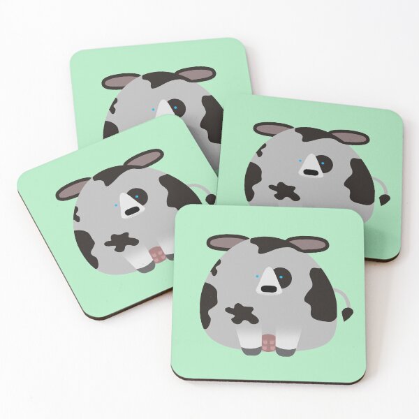 Item preview, moo cow round friend designed and sold by peachypanda.