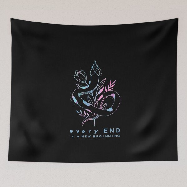Item preview, Floral snake every end is a new beginning  designed and sold by Cutees-designs.