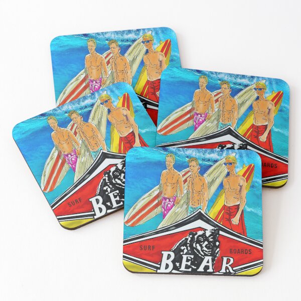 Item preview, The Big Wave Wednesday Bear Longboard Surfers.  designed and sold by Kludoman.