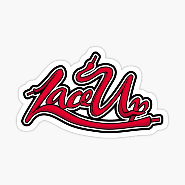 machine kelly XX red gun lace up logo mgk Sticker