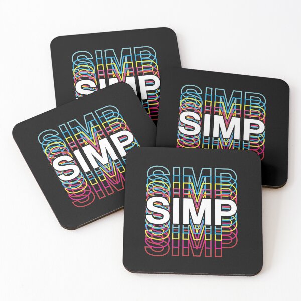 Item preview, Rainbow Simp Retro Style Black Background designed and sold by KristopherBel.