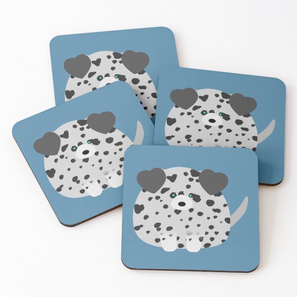 Item preview, Dalmatian dog round friend designed and sold by peachypanda.