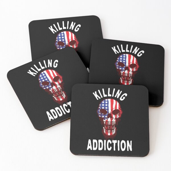 Item preview, killing addiction american skull designed and sold by Stndor.