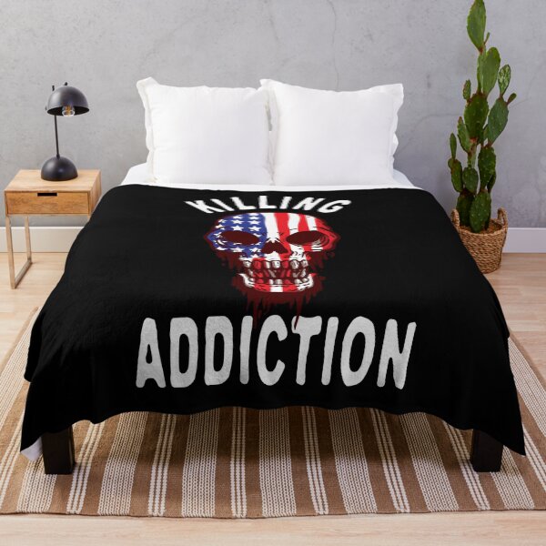Item preview, killing addiction american skull designed and sold by Stndor.