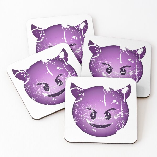 Item preview, Devil face purple distressed emoji designed and sold by ndubrey.
