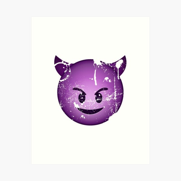 Devil Emoji Art Prints Redbubble