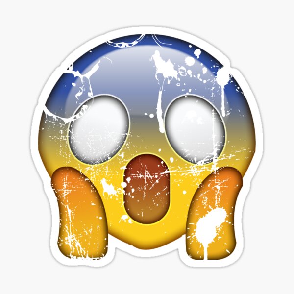 scared emoji decal