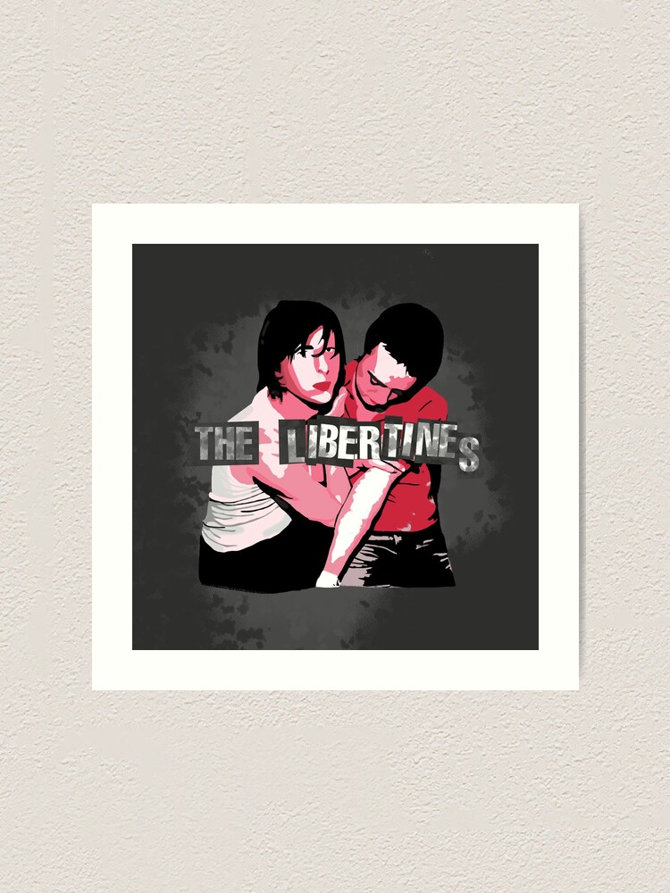 The Libertines Album Cover Stencil Art With Background Logo