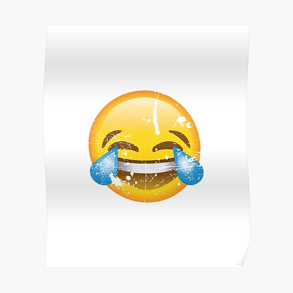 Laughing Emoji Posters Redbubble