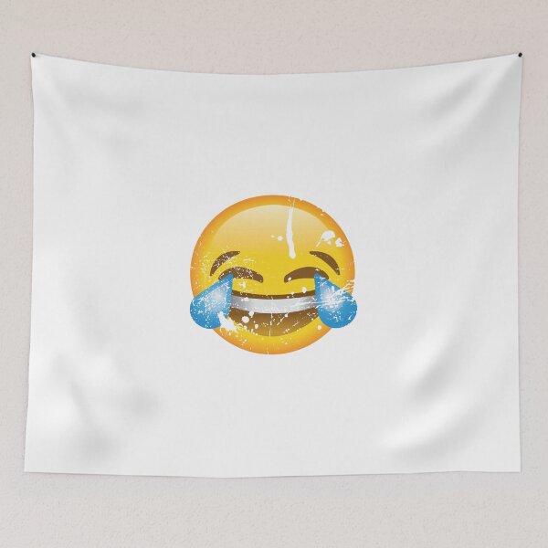 Item preview, crying laughing distressed emoji designed and sold by ndubrey.