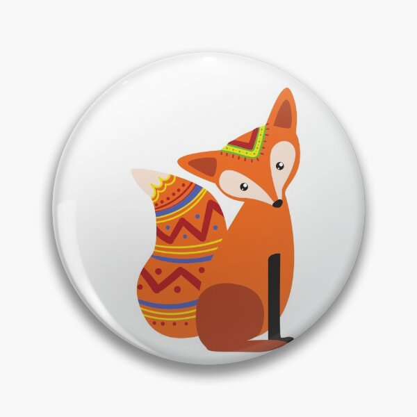 Item preview, Intricate Fox in a tribal clothing Design designed and sold by Red-ElYoubi.