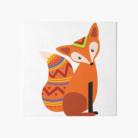 Item preview, Intricate Fox in a tribal clothing Design designed and sold by Red-ElYoubi.
