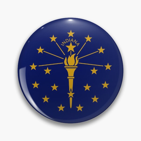 Item preview, The Indianan (State Flag of Indiana) designed and sold by franklinprintco.