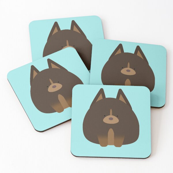 Item preview, Doberman pinscher dog round friend designed and sold by peachypanda.
