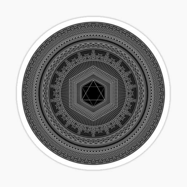 Otherworld Octahedron Transparent Stickers