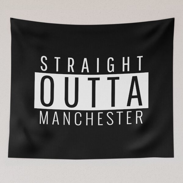 Item preview, Straight Outta Manchester Greater Manchester designed and sold by Teelogic.