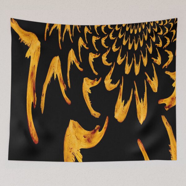 Item preview, Warped Cow Jaw Bone Fractal Pattern designed and sold by Geoff Treagus.
