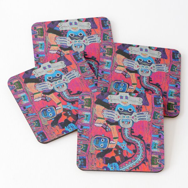 Item preview, Paracas psychedelic demon with heads designed and sold by Indian-summer.