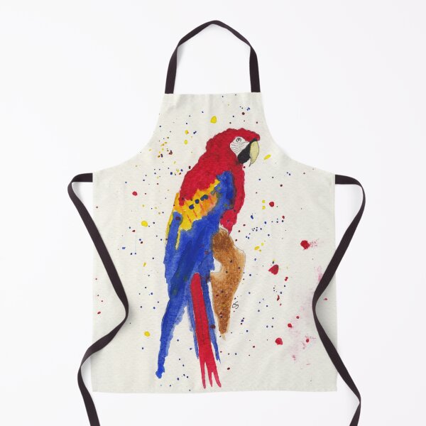 Item preview, Red and Blue Macaw 1 designed and sold by The Elderberry Blossom.