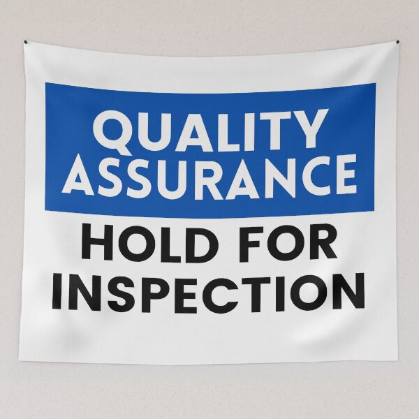 Item preview, Quality Assurance | Hold For Inspection - Black designed and sold by Jonathan Reding.