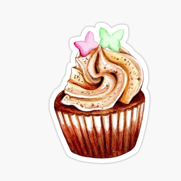 I love cupcakes! Sticker
