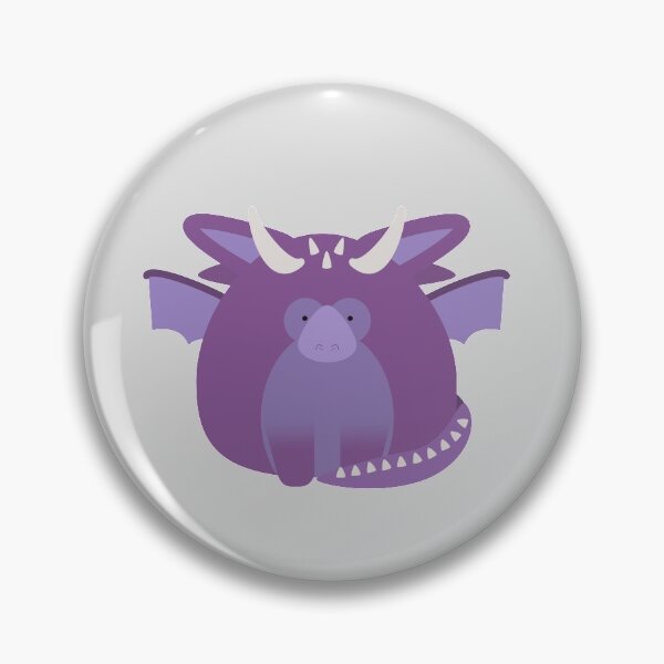 Item preview, purple dragon round friend designed and sold by peachypanda.
