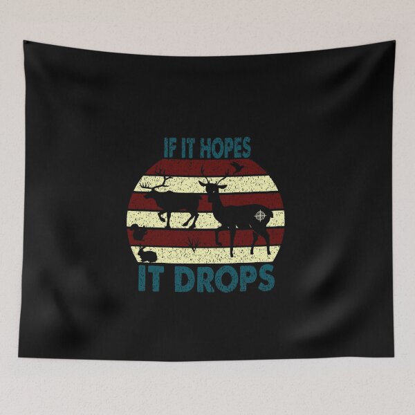 Item preview,  If It Hopes It Dropes, Vintage Deer Hunter Patriotic, For Young & Adults Tee Gift, Father's Day for Dad, Mother's Day for Mom, Birthday, christmas, designed and sold by Rassitni.