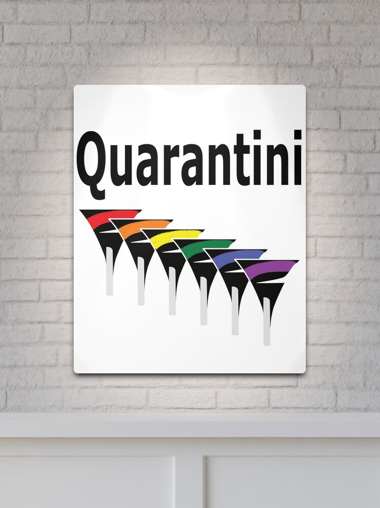 Alternate view of LGBT Quarantini Metal Print