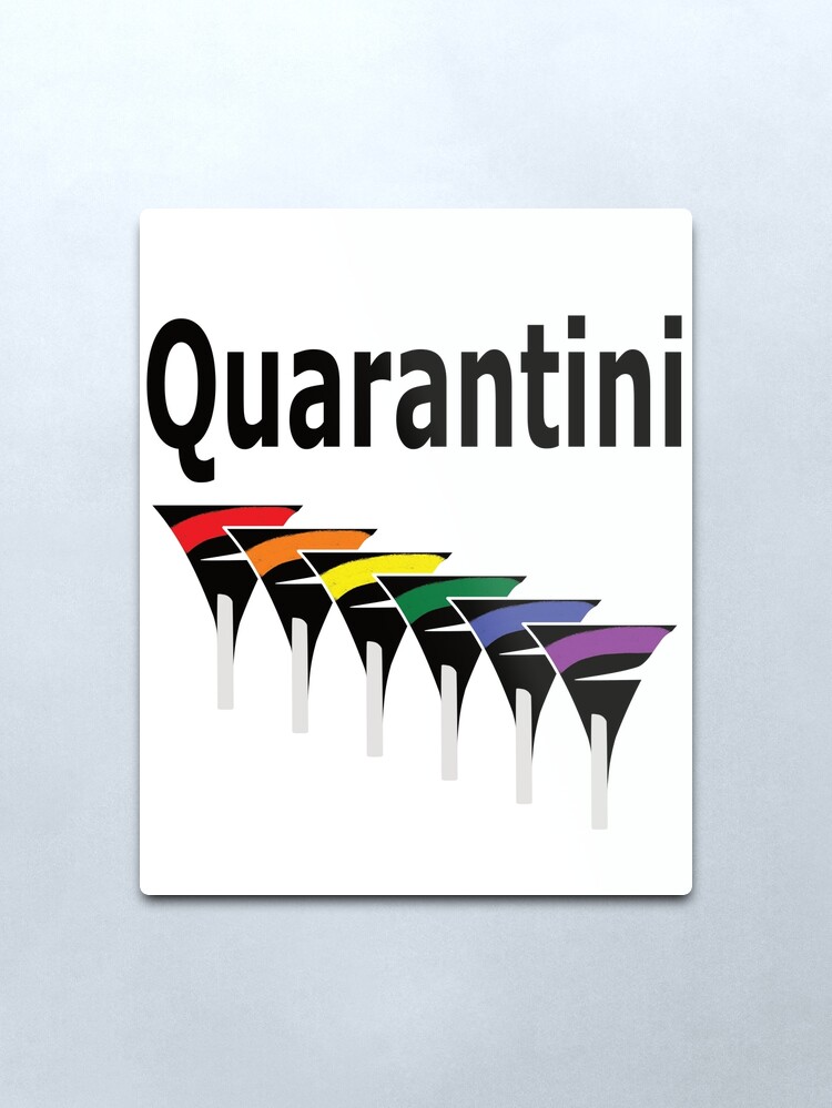 Alternate view of LGBT Quarantini Metal Print