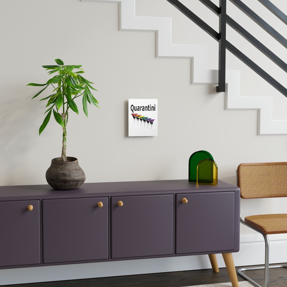 LGBT Quarantini Mounted Print