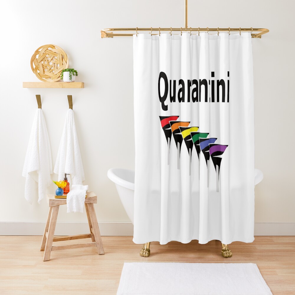 LGBT Quarantini Shower Curtain