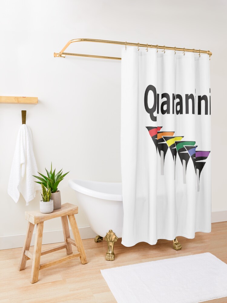 Alternate view of LGBT Quarantini Shower Curtain