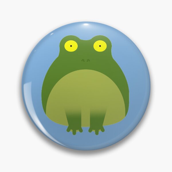 Item preview, cute frog round friend designed and sold by peachypanda.