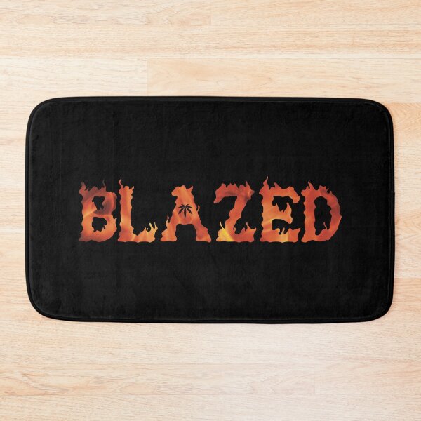 Item preview, Blazed - Fire Typography- Marijuana Leaf - Cannabis THC Weed Pot Stoner designed and sold by YomeHayin.