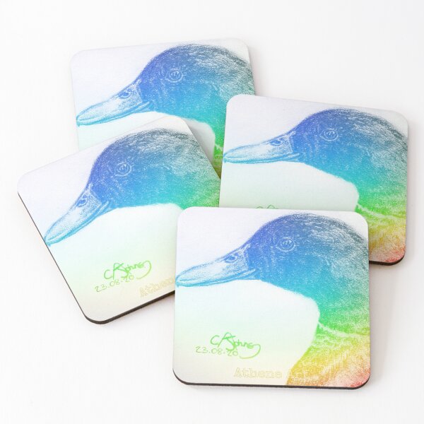 Item preview, Mallard Duck Pencil Sketch Rainbow Edit designed and sold by athene-art.