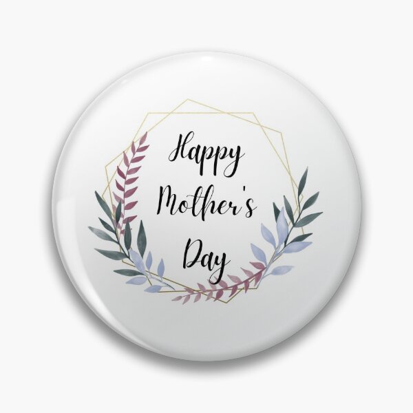 Item preview, Happy mother's day - colored laurels with gold frame designed and sold by JustSeasons.