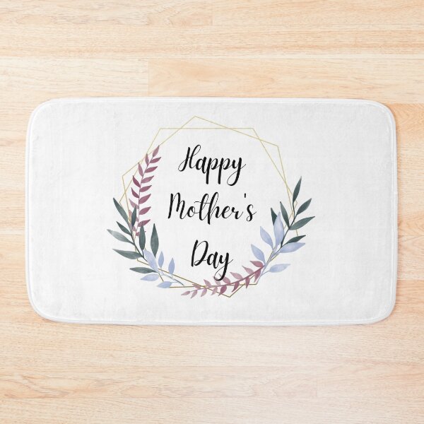 Item preview, Happy mother's day - colored laurels with gold frame designed and sold by JustSeasons.