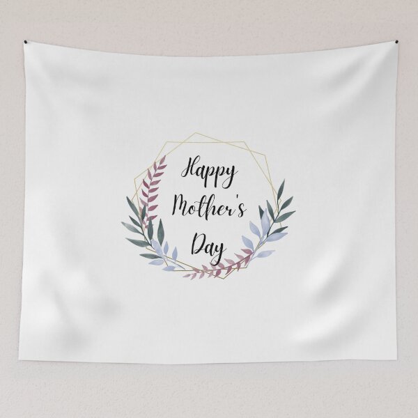 Item preview, Happy mother's day - colored laurels with gold frame designed and sold by JustSeasons.
