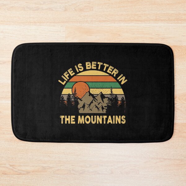 Item preview, life is better in the mountains Funny Camping Retro Vintage Gift designed and sold by Theobsessed01.