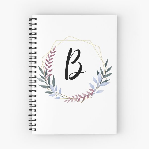 Item preview, Delicate gold frame monogram and colorful laurels letter B designed and sold by JustSeasons.
