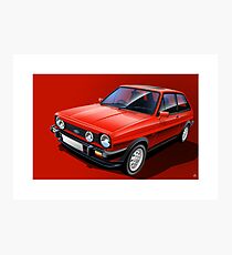 Ford Fiesta XR2 Poster Illustration Photographic Print