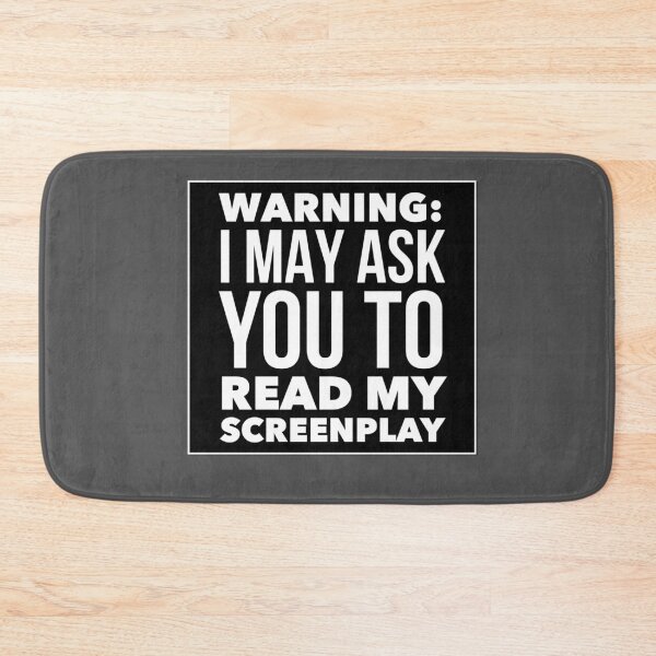 Item preview, Screenwriter Warning designed and sold by TrndSttr.