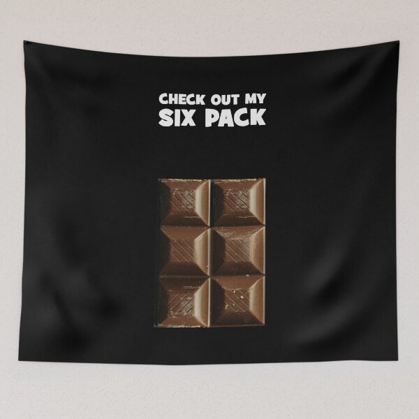 Item preview, Abs in Progress Funny - Check out my six pack even if its chocolate! designed and sold by crazycollective.