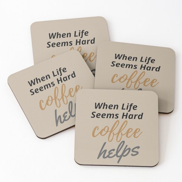 Item preview, Funny Saying For Coffee Lovers - Coffee Helps designed and sold by BeaconMarketing.