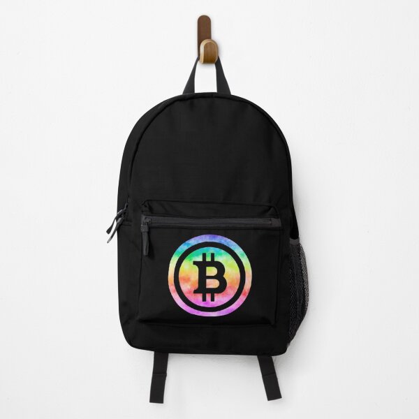 Item preview, Bitcoin (BTC) Rainbow Tie Dye Art Logo designed and sold by issaapparel.