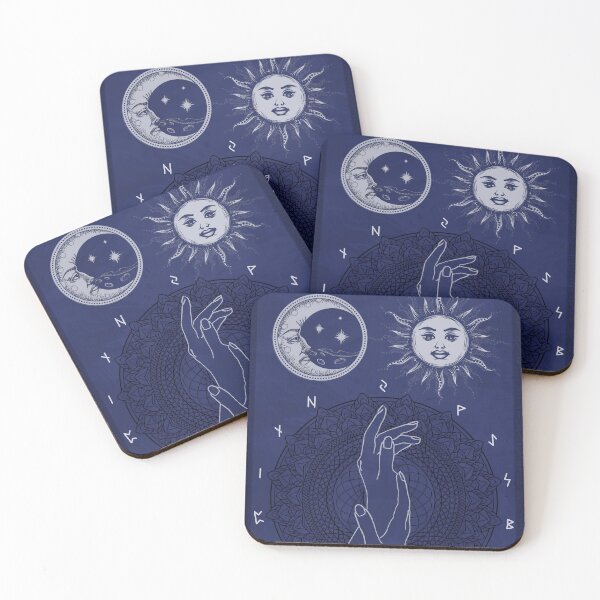 Item preview, Occult Runes and Celestial Objects Mandala designed and sold by C·REBRAL Labs.
