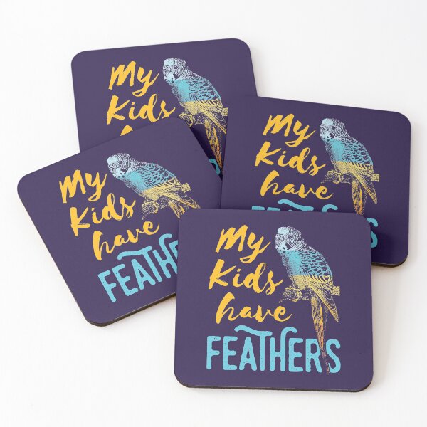 Item preview, My Kids Have Feathers Budgie Parakeet Mom designed and sold by jaygo.