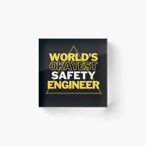 Item preview, World's Okayest Safety Engineer designed and sold by Rislam.