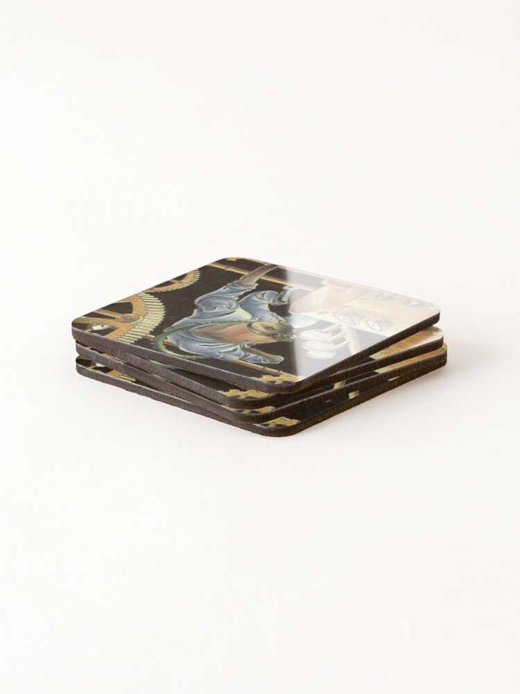 Thumbnail 4 of 5, Coasters (Set of 4), Sloth mechanic designed and sold by Reymonkey.