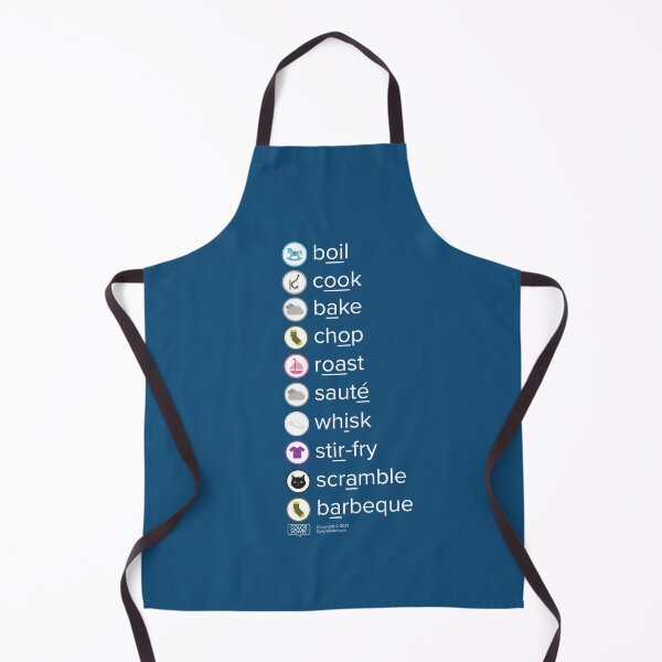 Let's WOODEN HOOK cook! in Ocean Blue Apron